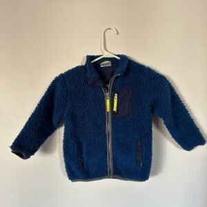 Hanna Andersson Fleece Zip-up Fleece Blue Size 100